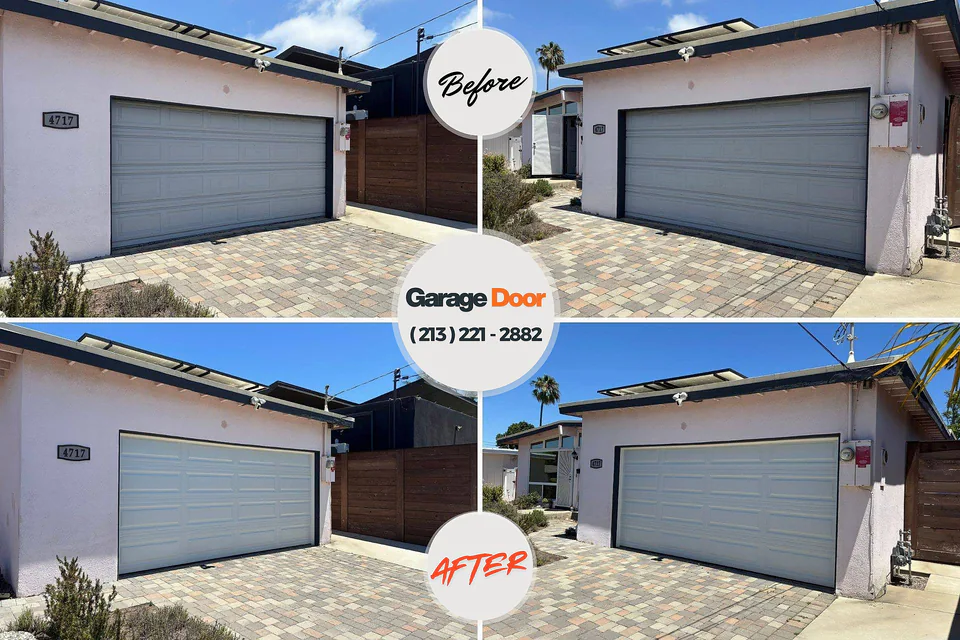 Before and after: garage door repair Carbon Hill, AL